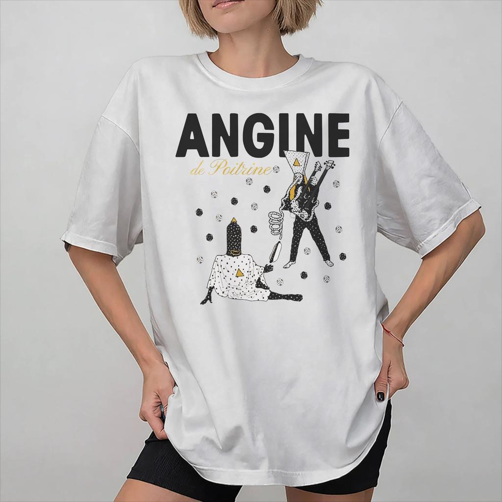 Angina Pectoris Band Merch Unisex Damen T-Shirts Reines Baumwoll-T-Shirt Grafik-T-Shirt Kleidung