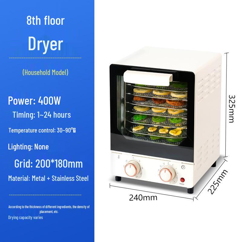 12-Layer Compact Food Dehydrator for Snacks, Jerky, Dried Fruit & Vegetables