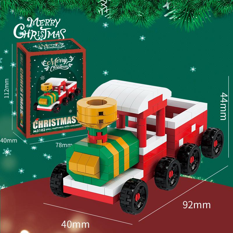 Christmas Building Block Toys: Compatible with Lego—Santa Claus, Christmas Tree for Kids