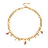 Elegant High-End Titanium Steel Fruit Necklace - Women's Versatile, Non-Fading Jewelry