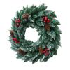 Christmas Pine Cone Wreath Hanging Ornament Fake Flower Garland for Wedding Arch Party Wall Garden Ceremony