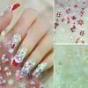 Cute Christmas Style Bow Colorful Snowflake Christmas Tree Nail Art Stickers Girly Nail Art Print Stickers Women Nail Decor Gift