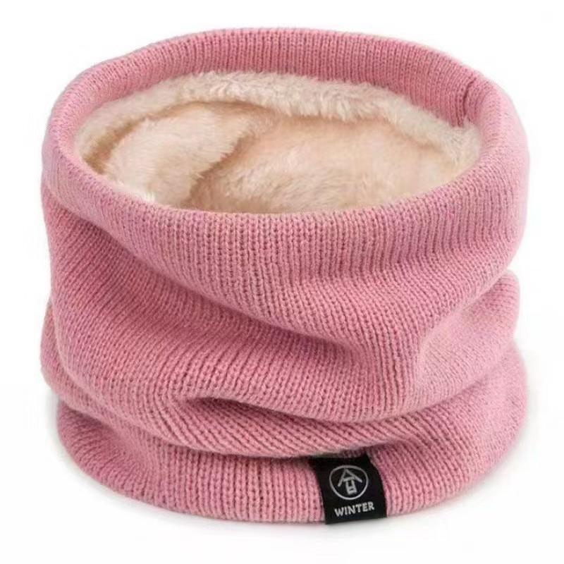 Fashion Women Knitted Scarf Solid Cashmer Like Winter Snood Scarves Lady Warm Thick Unisex Men Neck Scarfs Ring