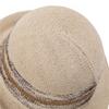 French Milliner Spring And Summer Sunshade Sunscreen Elegant Curled Top Hat Showing Small Face Knitted Breathable Warped Edge Basin Hat