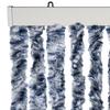 VidaXL Rideau anti-mouches bleu et blanc 100x230 cm chenille 377372