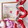 Large Heart-Shaped Aluminum Foil Balloon Frame for Party Decoration