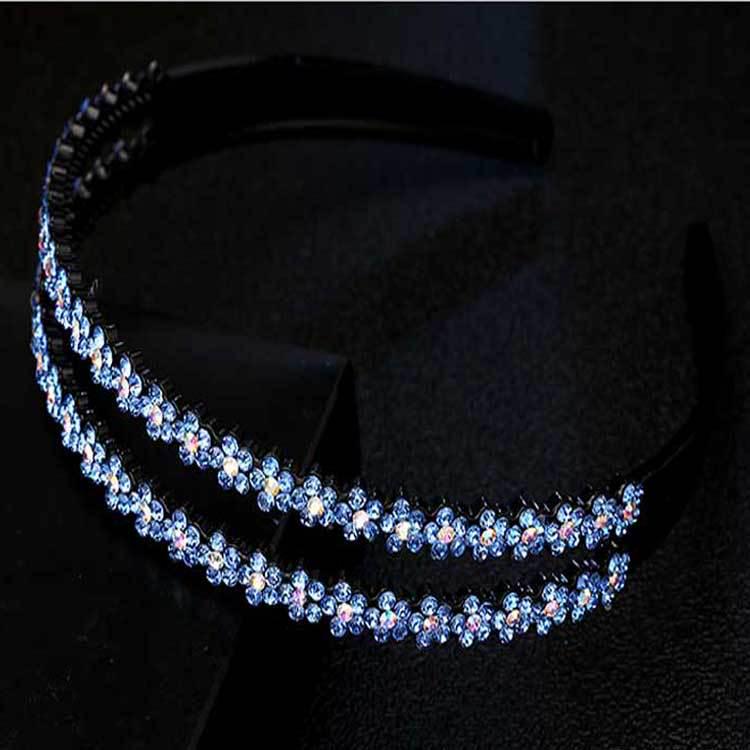 Korean Non-Slip Double Row Plum Blossom Headband for Women and Kids – Versatile Hairpin Accessory