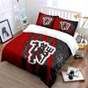 Rayas rojas y negras. Juegos de cama Juegos de fundas nórdicas Fundas nórdicas Fundas de almohada(1 * Funda de edredón 2 * Fundas de almohada sin relleno de edredón)