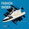AJ1 Reverse Swoosh Low-top Sneakers - Co-branded Unisex Retro Basketball Shoes