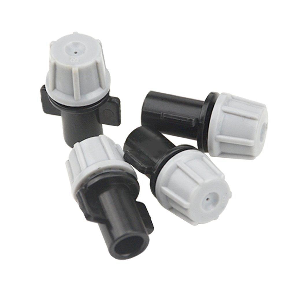 

100 шт(50 пар)Садовий комплект для поливу Регульований розпилювач-крапельниця та 1x 30-метрова трубка для розподілу 1/4 дюйма (порожня)