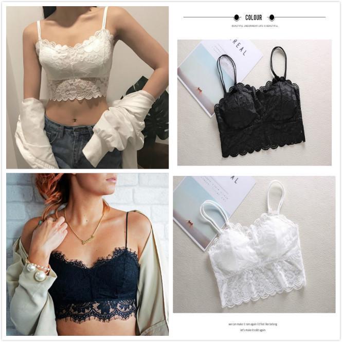 Buy Women Lady Girl Lace Padded Bra Wrapped Chest Bra Tube Tops