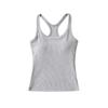 Women's Padded Racerback Tank Top: High Elasticity, Trendy, Perfect for Sports & Fitness.