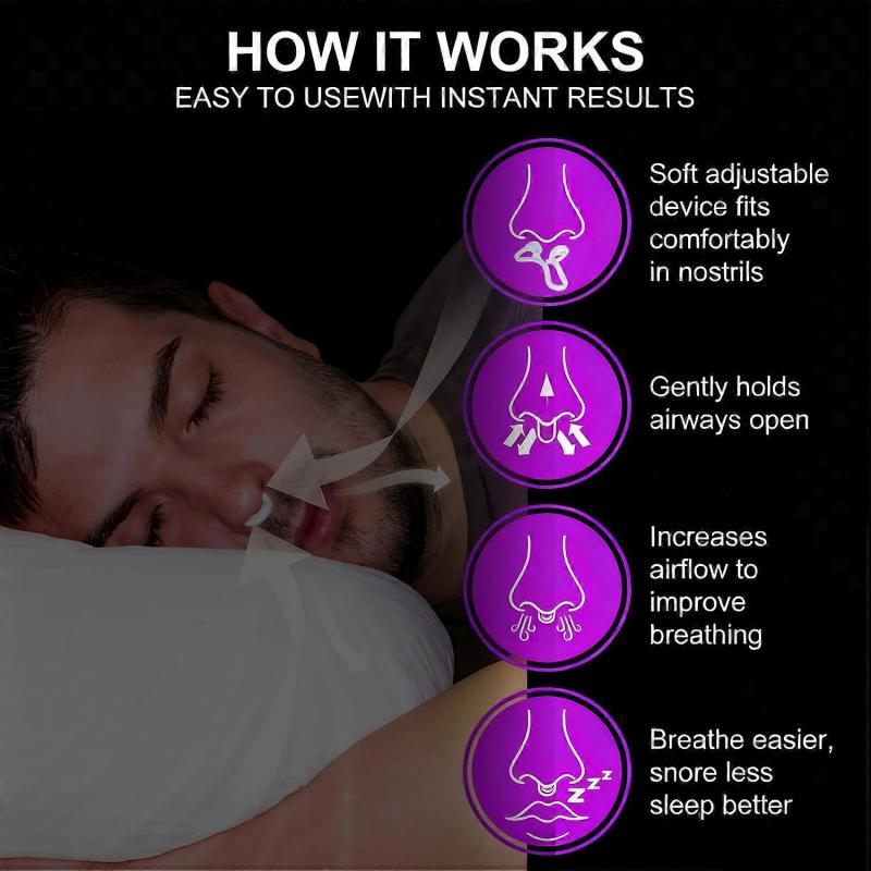 Mute Snore Stopper Nasal Dilator - Starter Pack For Snore Reduction Increases Airflow Anti Snoring Devices For Sleep