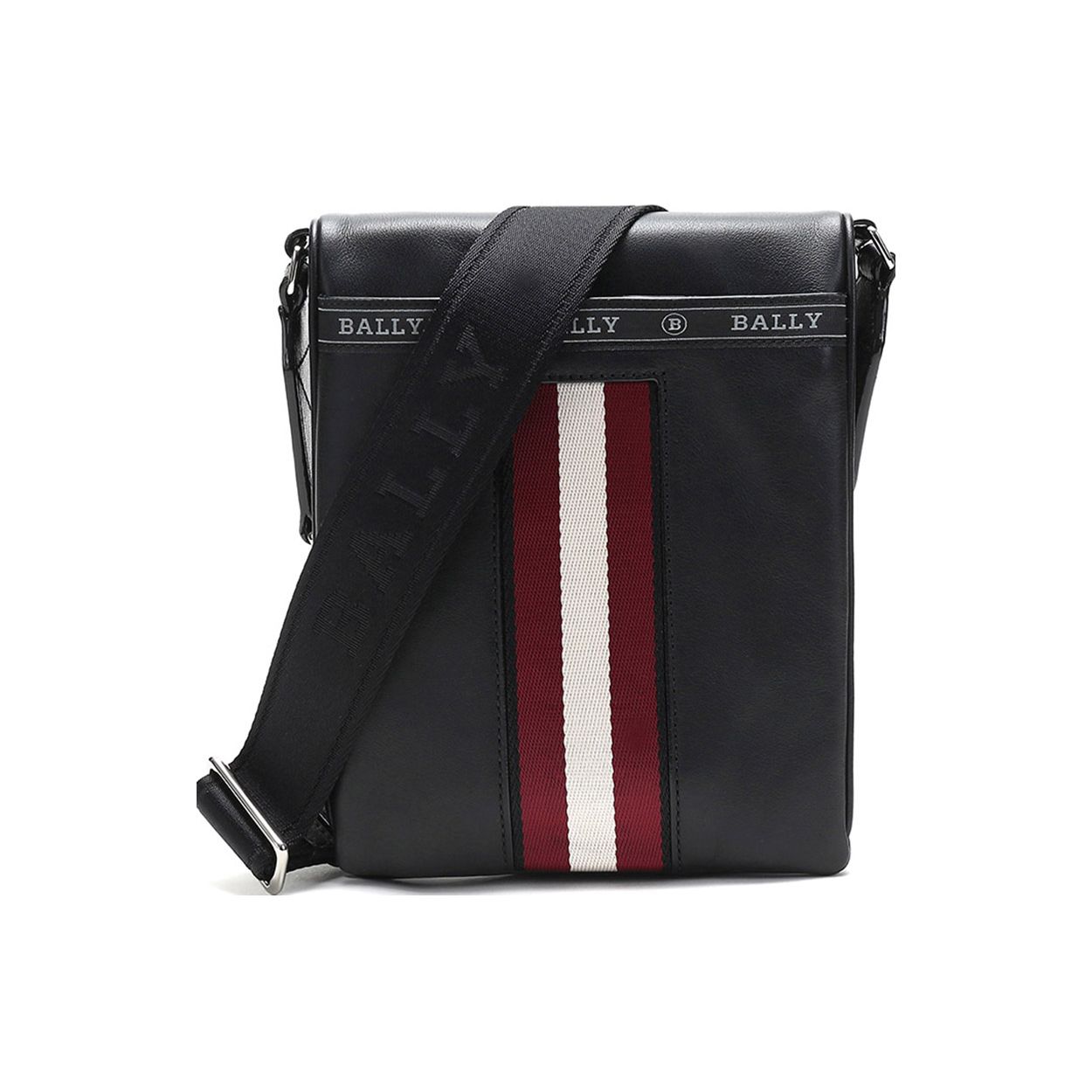 

Bally Шкіряна сумка через плече зі смугами Чоловічі сумки Чорна HUYA-10 Basic Set (Bag+Dust Bag)