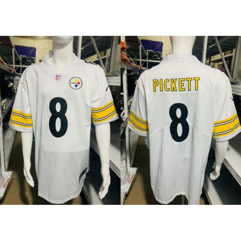 NFL Team Apparel Patriots Steelers Embroidered V-Neck Oversized Jersey Men Sports Fan Wear