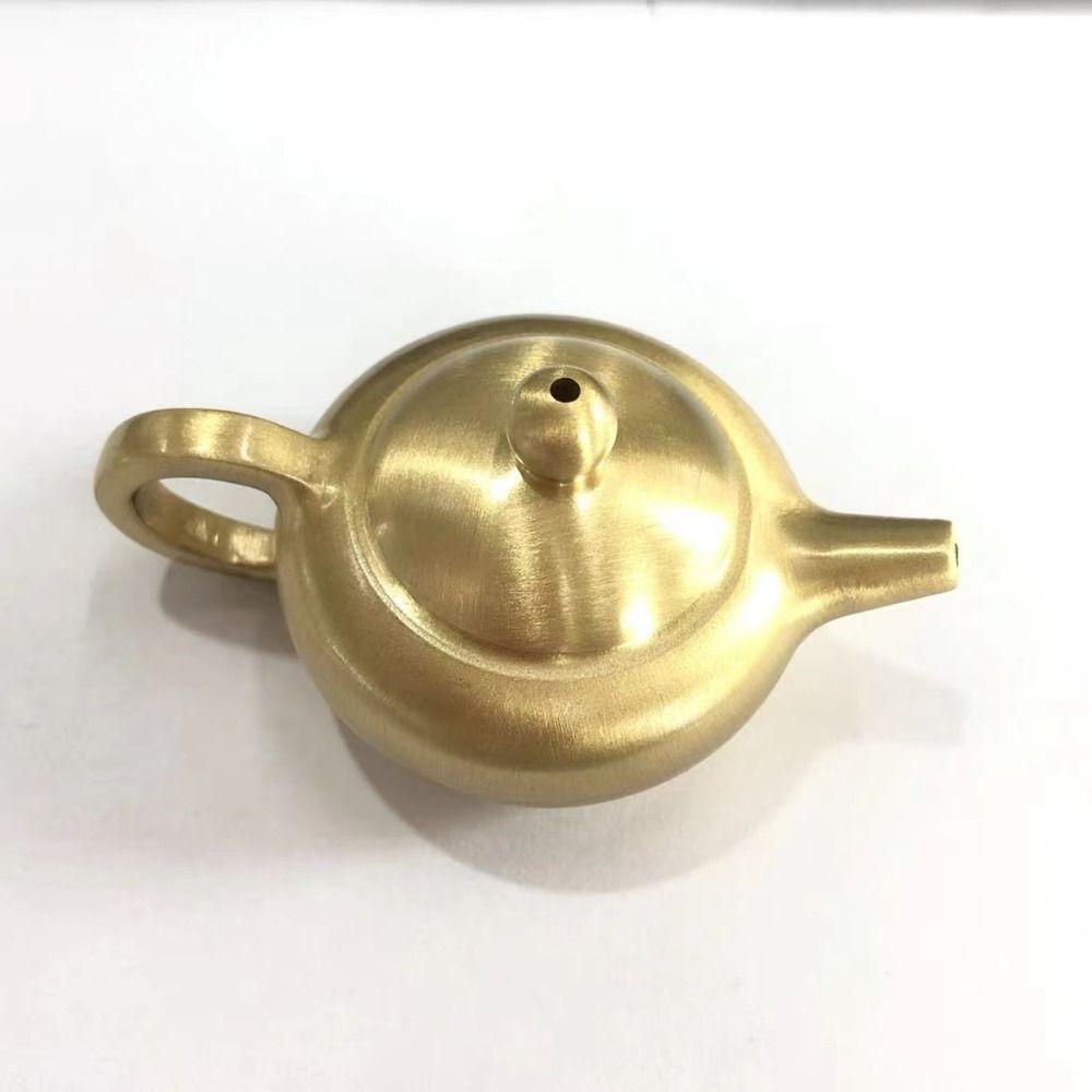 Office Tea Set Copper Ornaments Brass Small Teapot Small Item Organizer Metal Handicrafts