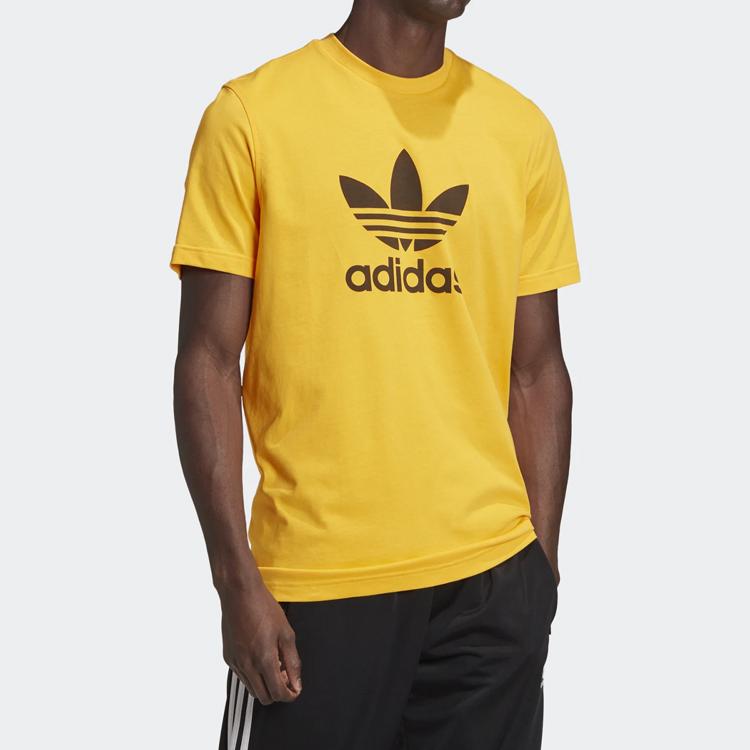 Adidas Originals Trefoil T-Shirt Men Tops Gold GD9913