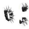 Cool PU Leather Rock Punk Stud Spike Rivet Bangle Bracelet Wristband Gift