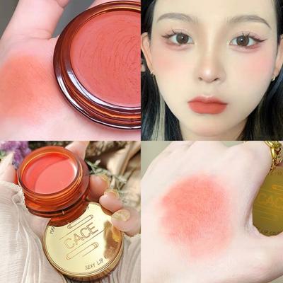 QIBEST Matte Blush Rouge Nude Make-up-Palette, dauerhafte, natürlich aufhellende Pigmentkontur, Matte Blush 2, 1