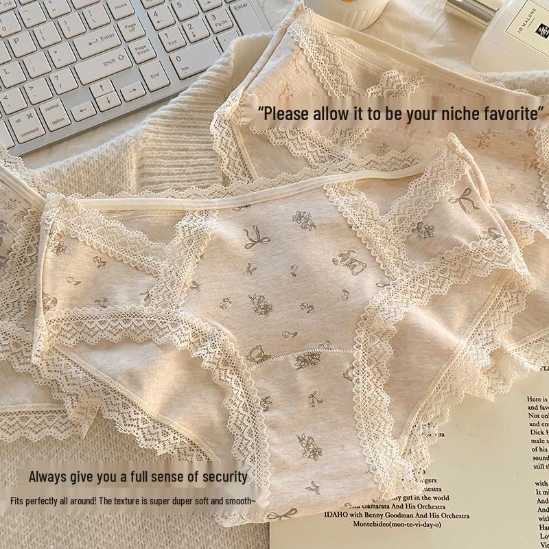 Hipster 10A Antibacterial Breathable Pure Cotton Women's Low-Waist Briefs