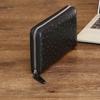 New Ostrich Pattern Men's Handbag Long Fashion Suit Clip Wallet Multi Functional Storage Bag Trendy