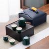 Ceramic Portable Kung Fu Travel Tea Set Business Enterprise Banking Company Annual Meeting Gifts