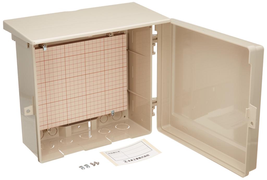 Mirai Industry Wall Box, Roofed, Horizontal Type, Effective Depth 106cm, Beige, 1 Piece, WB-12AJ