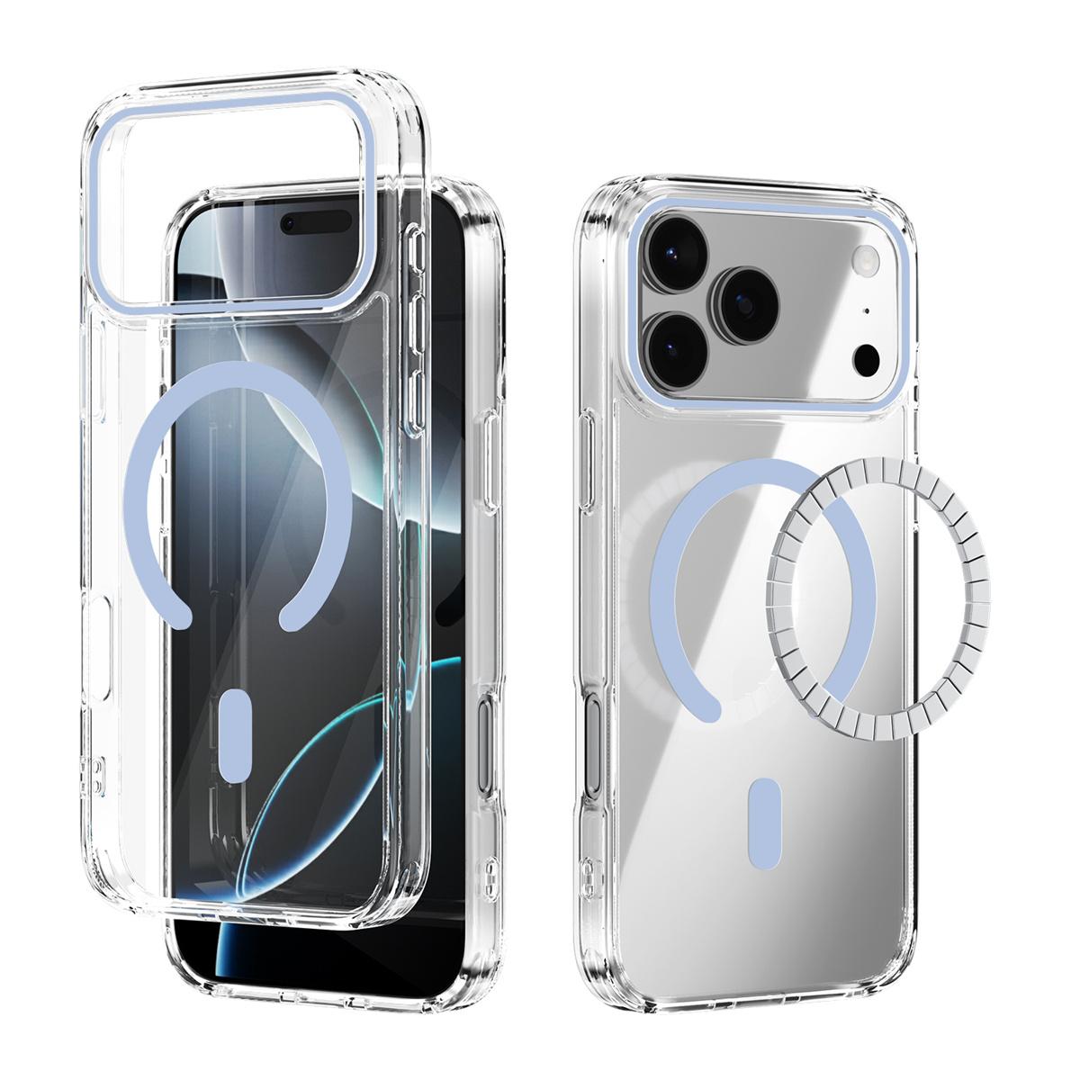 

Magnetic for Magsafe Wireless Charging Phone Case for IPhone 17 Pro Max Hard Shell Transparent for 17 Air 16 15 Plus 14 13 iPhone 15