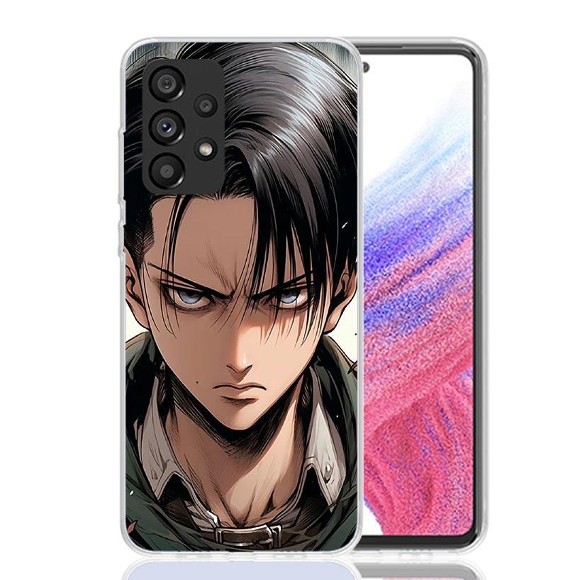 A-Attack on T-Titan Levi Phone Case For Samsung Galaxy A17 A16 A14 A15 A13 A57 A56 A54 A55 A53 A37 A36 A34 A35 A33 A26 A24 A25 A