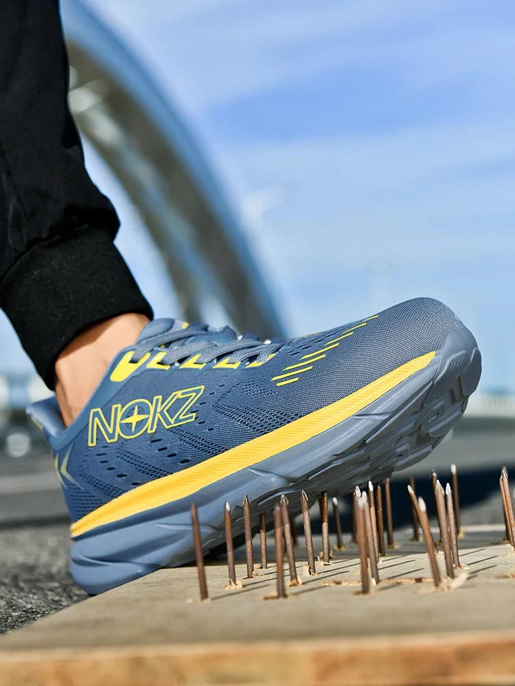 

2025 Lightweight Safety Shoes Men Steel Toe Sneakers Puncture Proof Breathable Work Safety Boots Man Comfy Work Shoes sneakers 41 синий