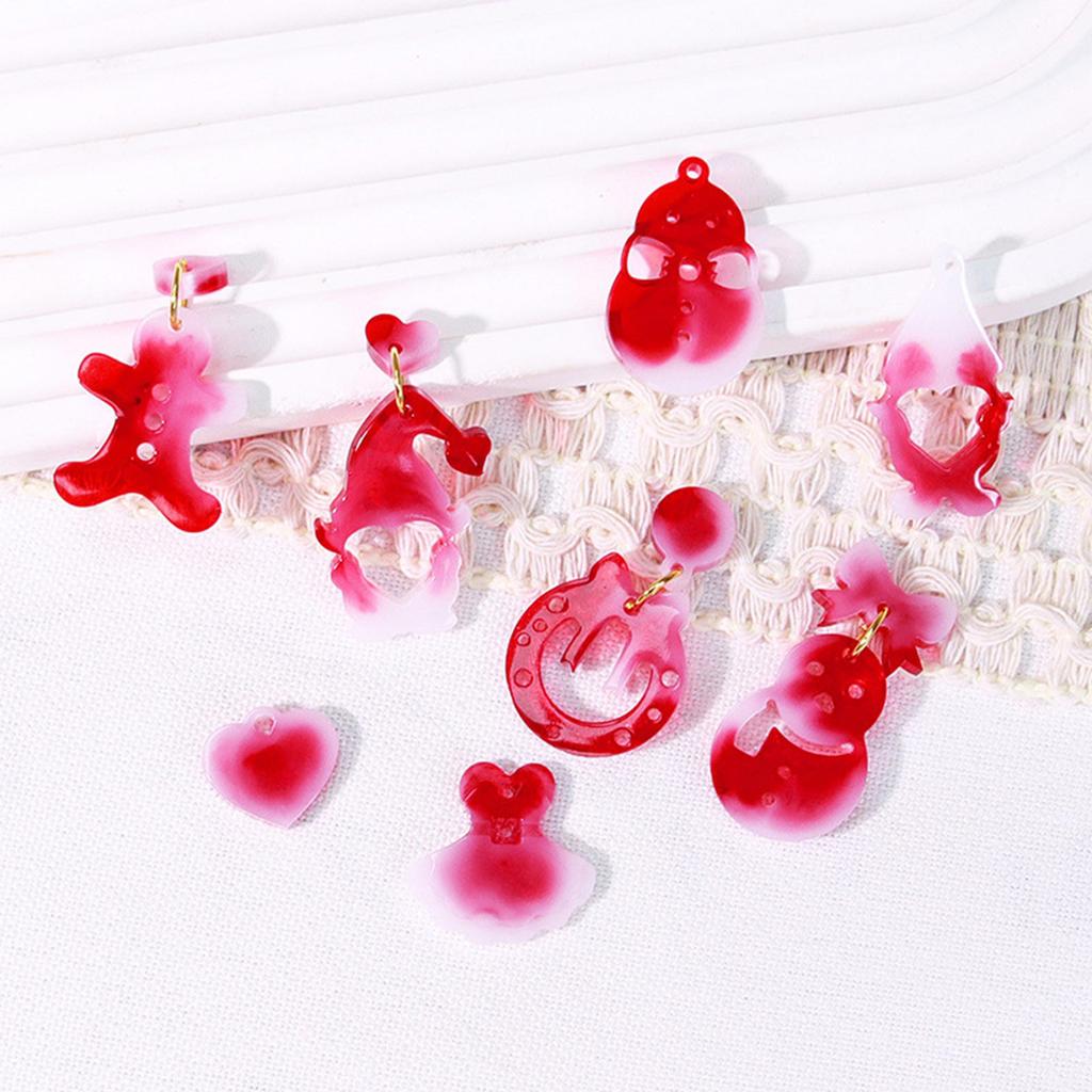 Christmas Earring Silicone Mould Set With Festive Designs for Holiday Jewelry Crafting and Resin Art Projects