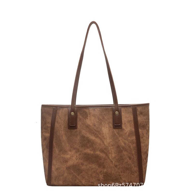 High-end Sense Bag Women's Autumn and Winter Large Capacity New Versatile Ladies Shoulder Bag College Student Class Commuter Tote Bag