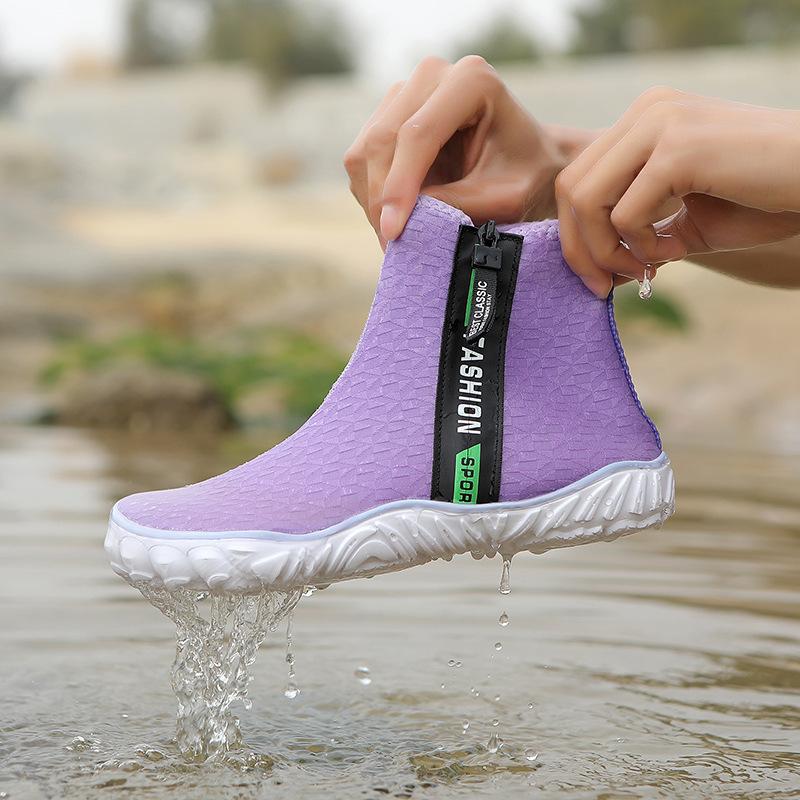 

Нові жіночі високі та високі кросівки для ходьби по струмку, жіночі нековзкі дайвінгові черевики, черевики для бродіння, швидковисихаючі пляжні черевики, плавальні черевики 39
