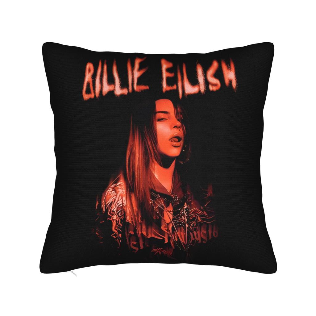 Famous Singer BBillie EEilish  Pillowcase Polyester Cushion Cover Gift Throw Pillow Case Cover Home Drop Shipping 40X40cm