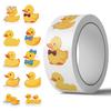 500 Pictures/roll Roll Sticker Tape Hot Spot Cartoon Yellow Duck Handbook Material Decorative Envelope Sticker