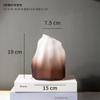 Creative Special-shaped Rockery Frosted Gradient Glass Vase Living Room Decoration Color Transparent Flower Arrangement Vase