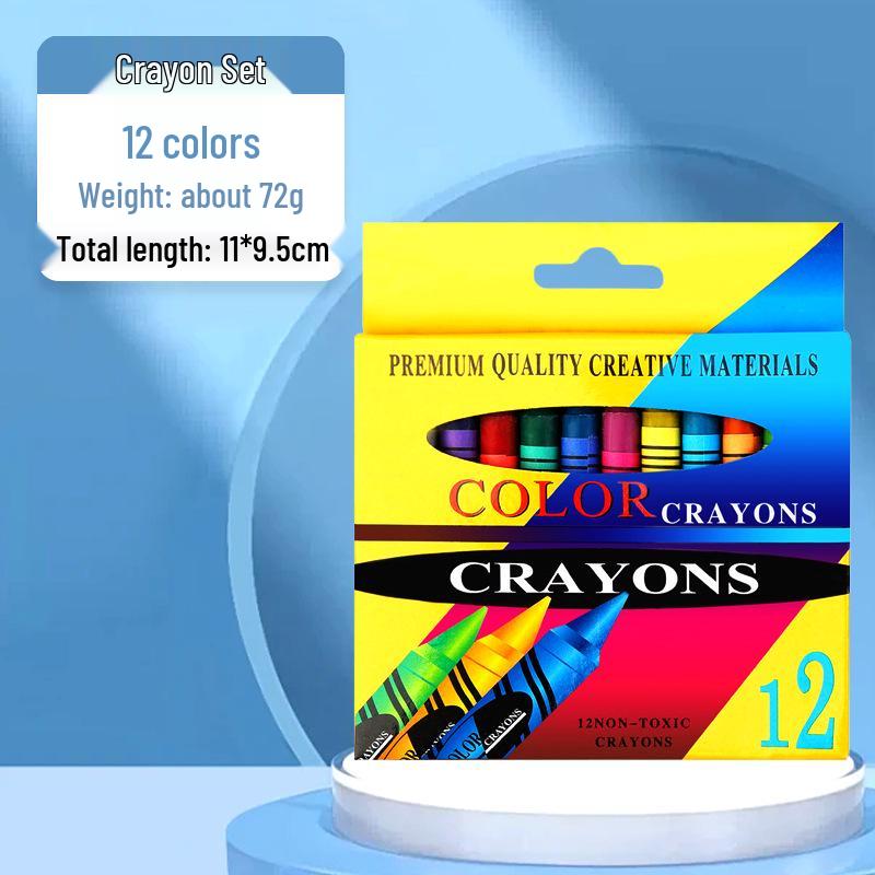 Boxed Oil Pastel Crayons: 6, 8, 12, 24 Colors – Art Supplies for Painting and Graffiti.