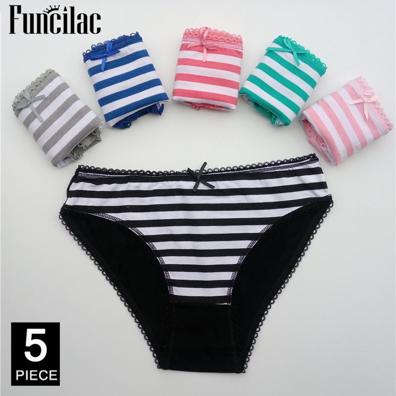 Women's Cotton Panties Girl Briefs Ms. Cotton Underwear Bikini Underwear Sexy Ladies Briefs Free Shipping 5 Pcs/set