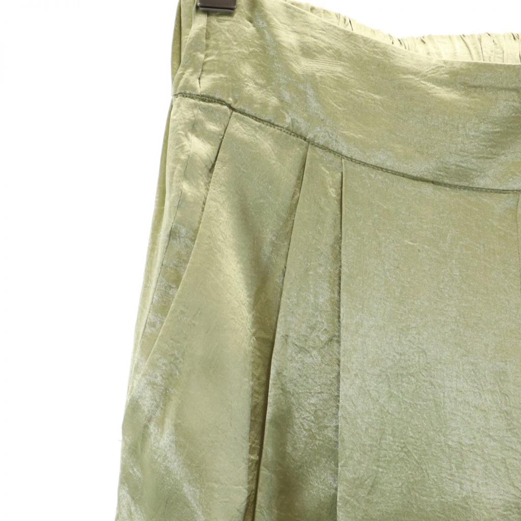 MAISON SPECIAL Long Pants 36 Green System Waist Rubber Women Used