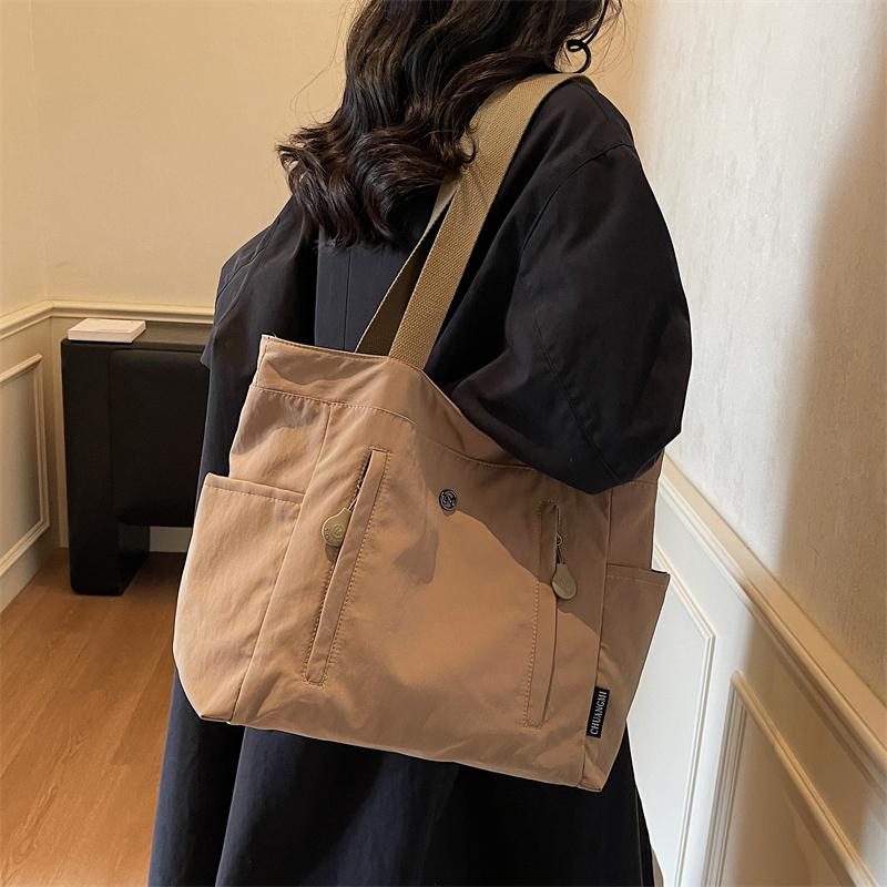Women's Large Capacity Commuter Tote Bag Student Class Shoulder Bag