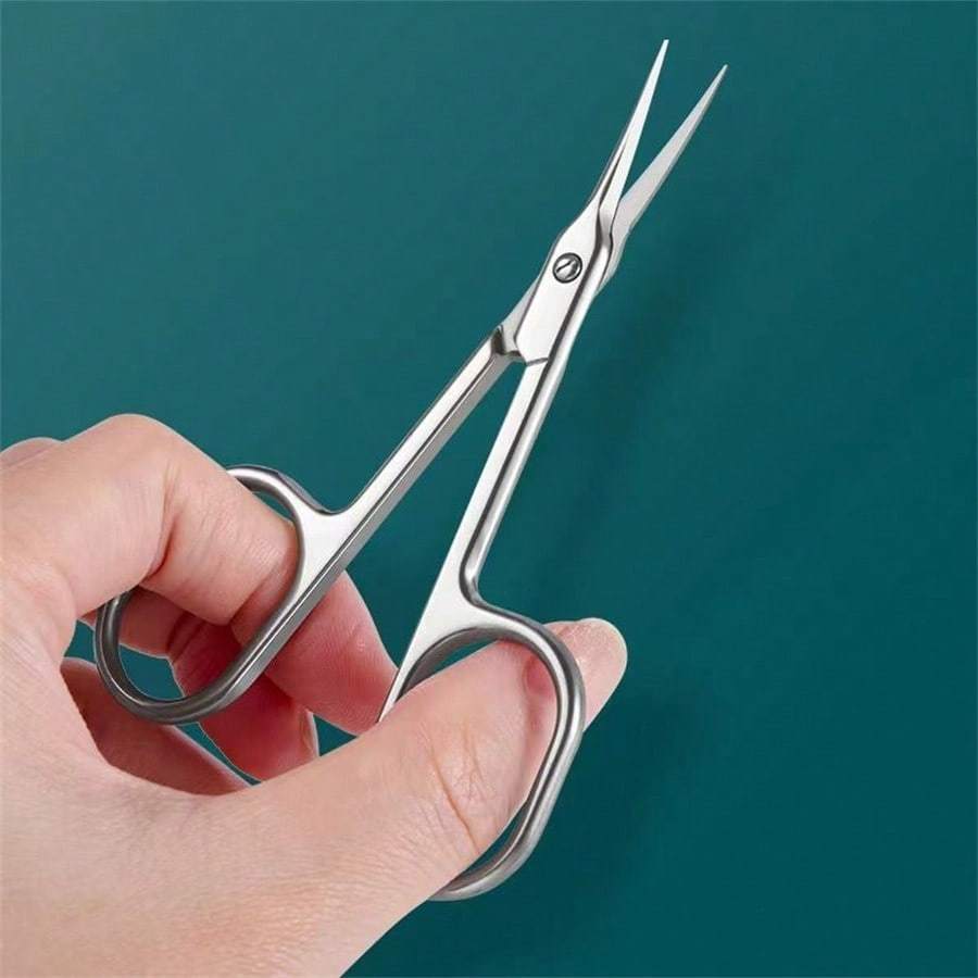 1 Stück Edelstahl Nagelhautzange zur Vorbehandlung für Maniküre, Augenbrauen und Schönheitsschere für Heimsalon, Nagelbedarf, Nagelwerkzeuge