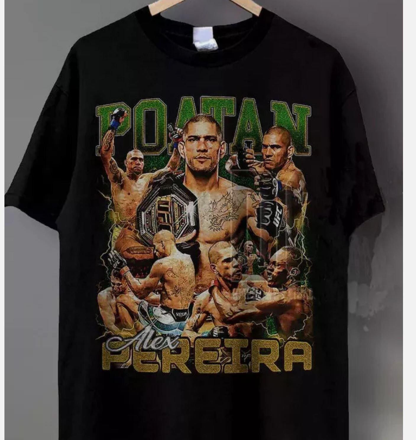 26 Vintage 90S Alex Pereira T-Shirt Sport Tee Retro Boxer Bootleg Gift Unisex T-Shirt M