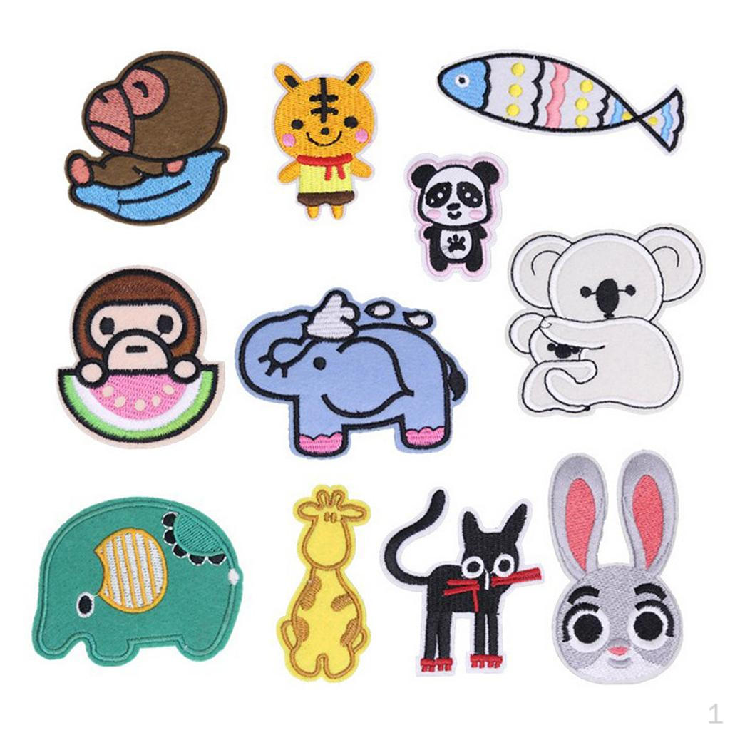 

Лоты, 11 нашивок с изображением животных, швейная аппликация для брюк, сумки, шляпы, одежды