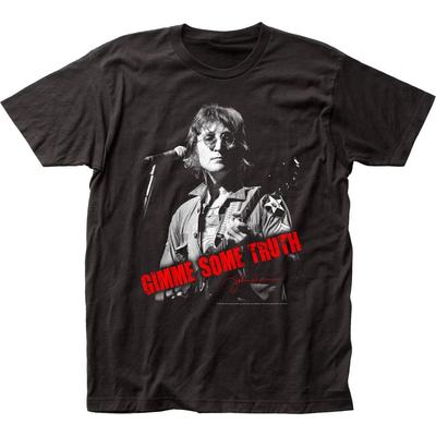 John Lennon Gimme Some Truth Herren T-Shirt Musik Classic Rock Band T-Shirt Neu Schwarz