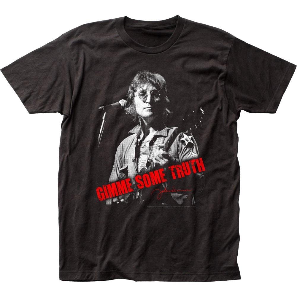 John Lennon Gimme Some Truth Mens T Shirt Music Classic Rock Band Tee New Black 2XL