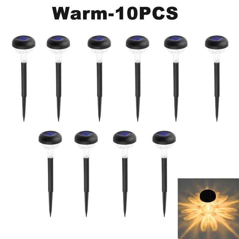 10Packs Solar Outdoor Lights, LED Solar Powered Garden Lights, IP65 Waterproof Solar Pathway Lights For Yard/ Landscape