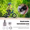 1 conjunto de parafusos de extensão de cabeça de reboque de bicicleta à prova de ferrugem, fácil instalação, parafusos adaptadores de embreagem de reboque de bicicleta universal compactos e largos