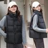 Design Sleeveless Jacket for Ladies Down Cotton Vest Coat Women Parkas Short Thick Waistcoat Outcoat