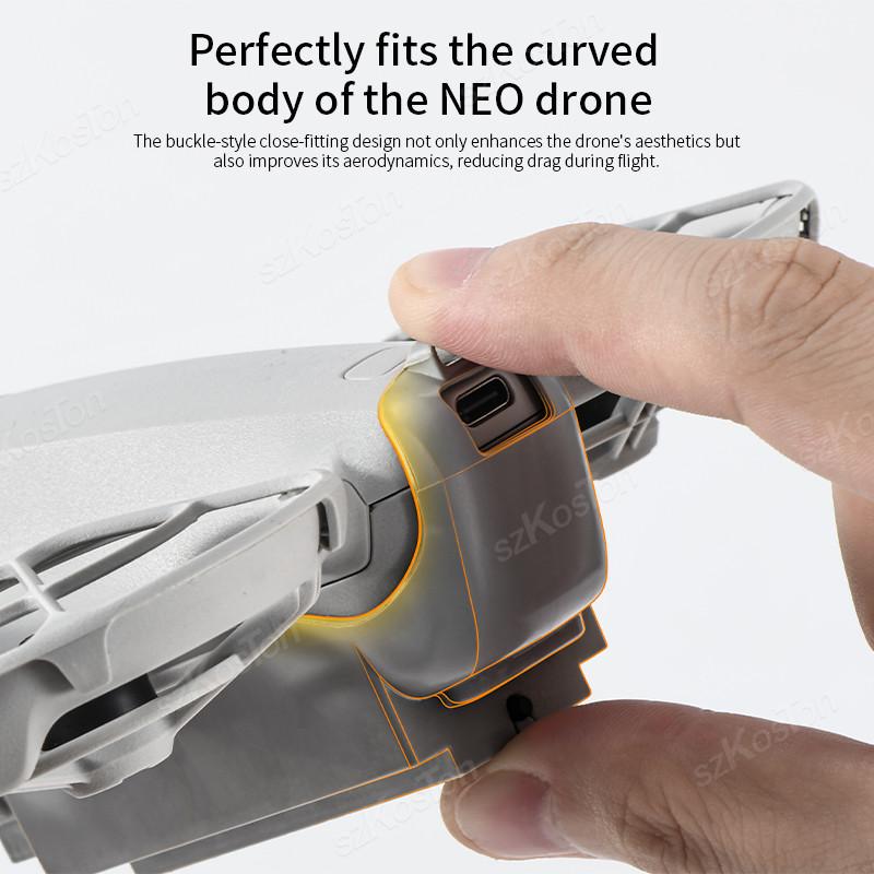 Para trem de pouso de drone DJI NEO Luz noturna Tripé luminoso Design de encaixe Bateria embutida Lâmpada recarregável para Dji Neo