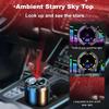Smart Car Air Freshener Aroma Diffuser 5 Modes Rechargeable Humidifier with Digital Display Starry Light Auto Odor Eliminator